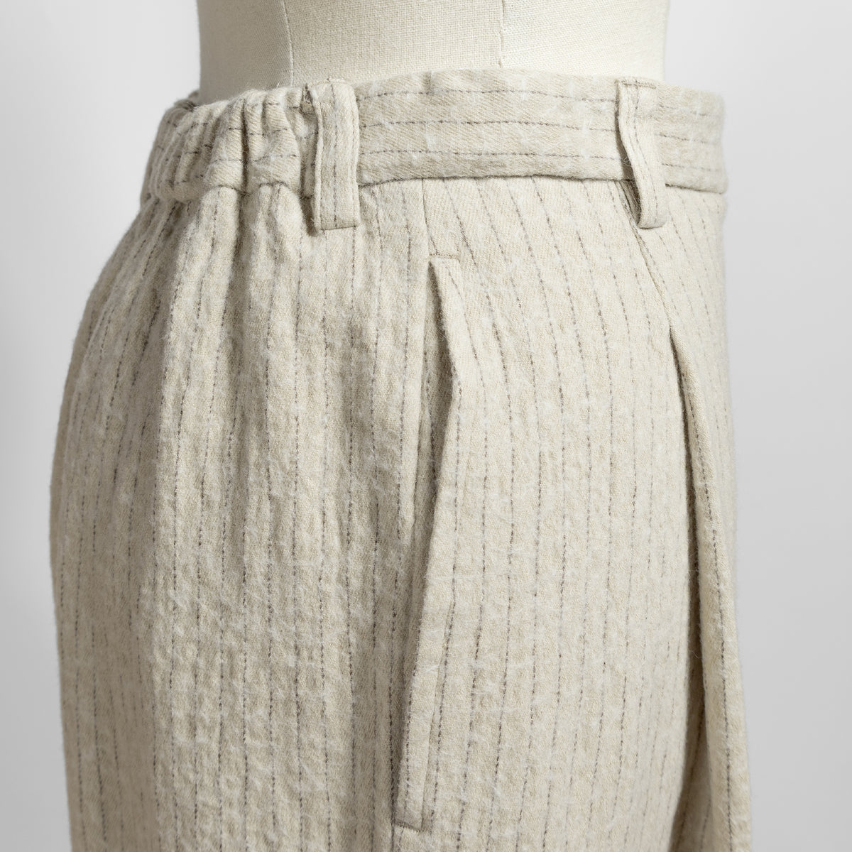 26AW enrica ピンストライプトラウザーズ PANTS163