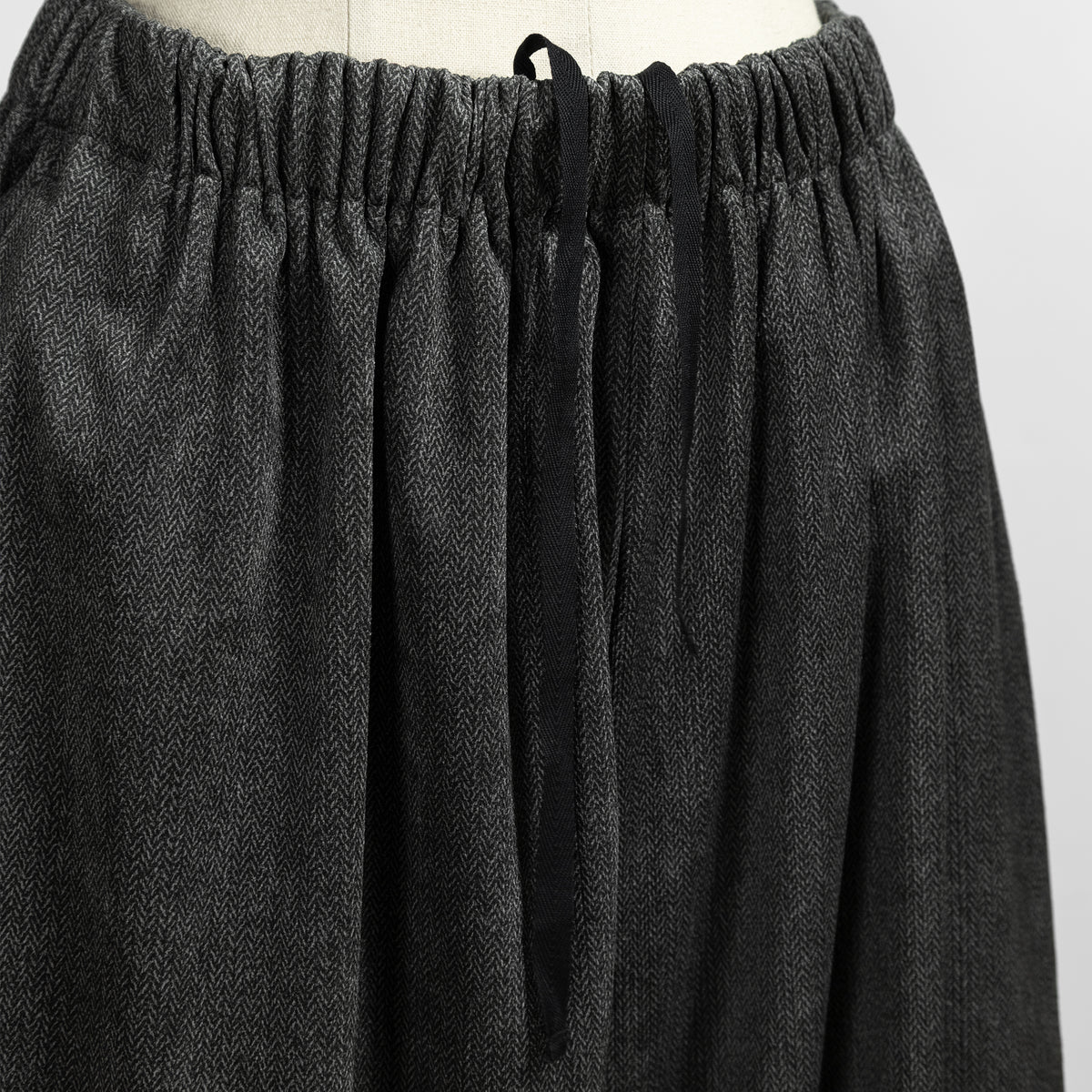 26AW mizuiro ind  ベロアプリントドローストリングパンツ 3-260097