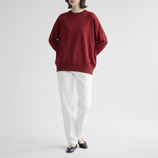 26AW SACRA エクストラファインメリノ クルーネックトップ 126636081