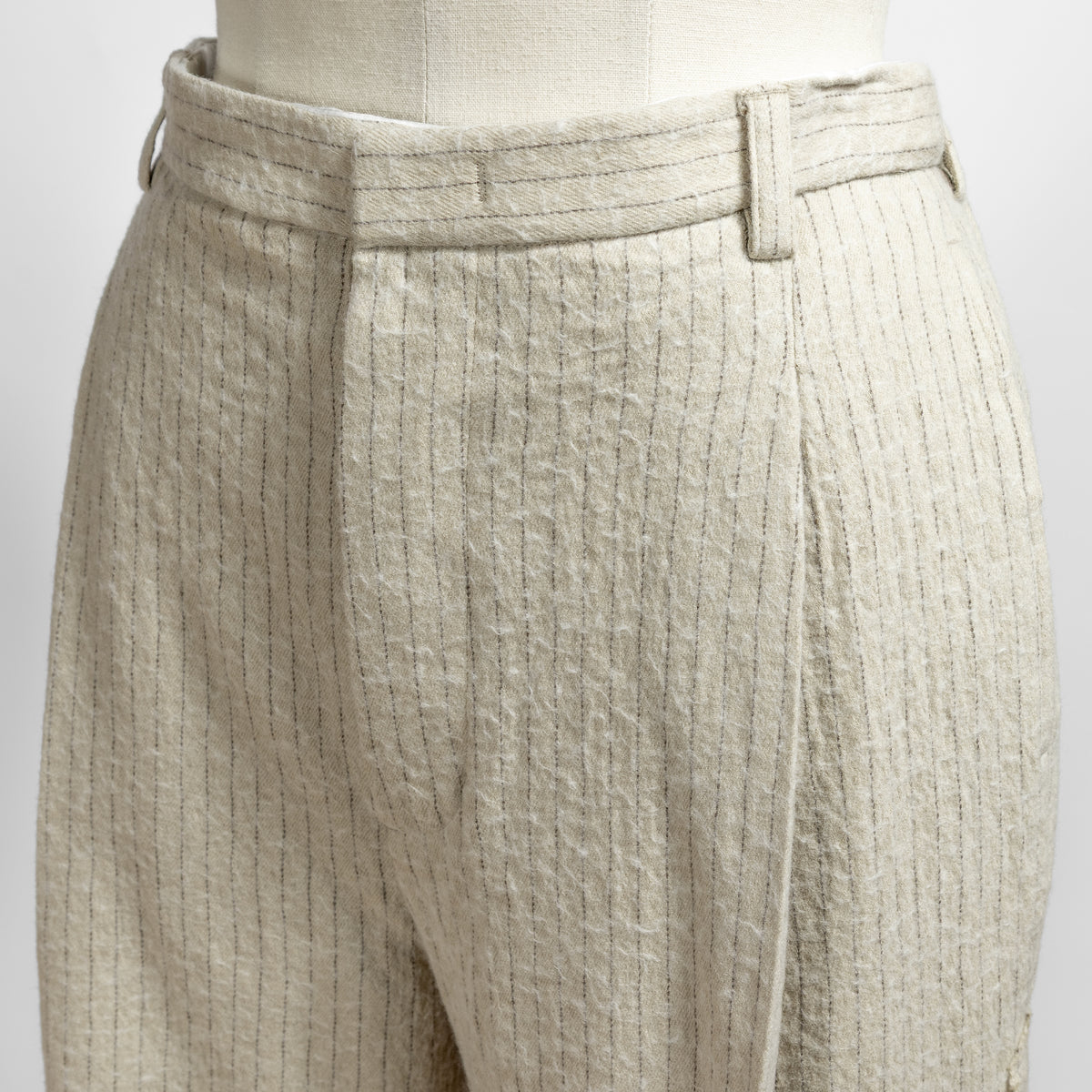 26AW enrica ピンストライプトラウザーズ PANTS163