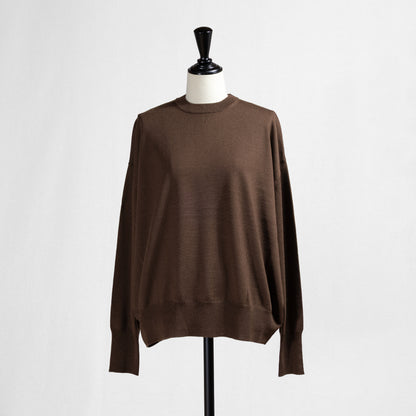 26AW SACRA エクストラファインメリノ クルーネックトップ 126636081
