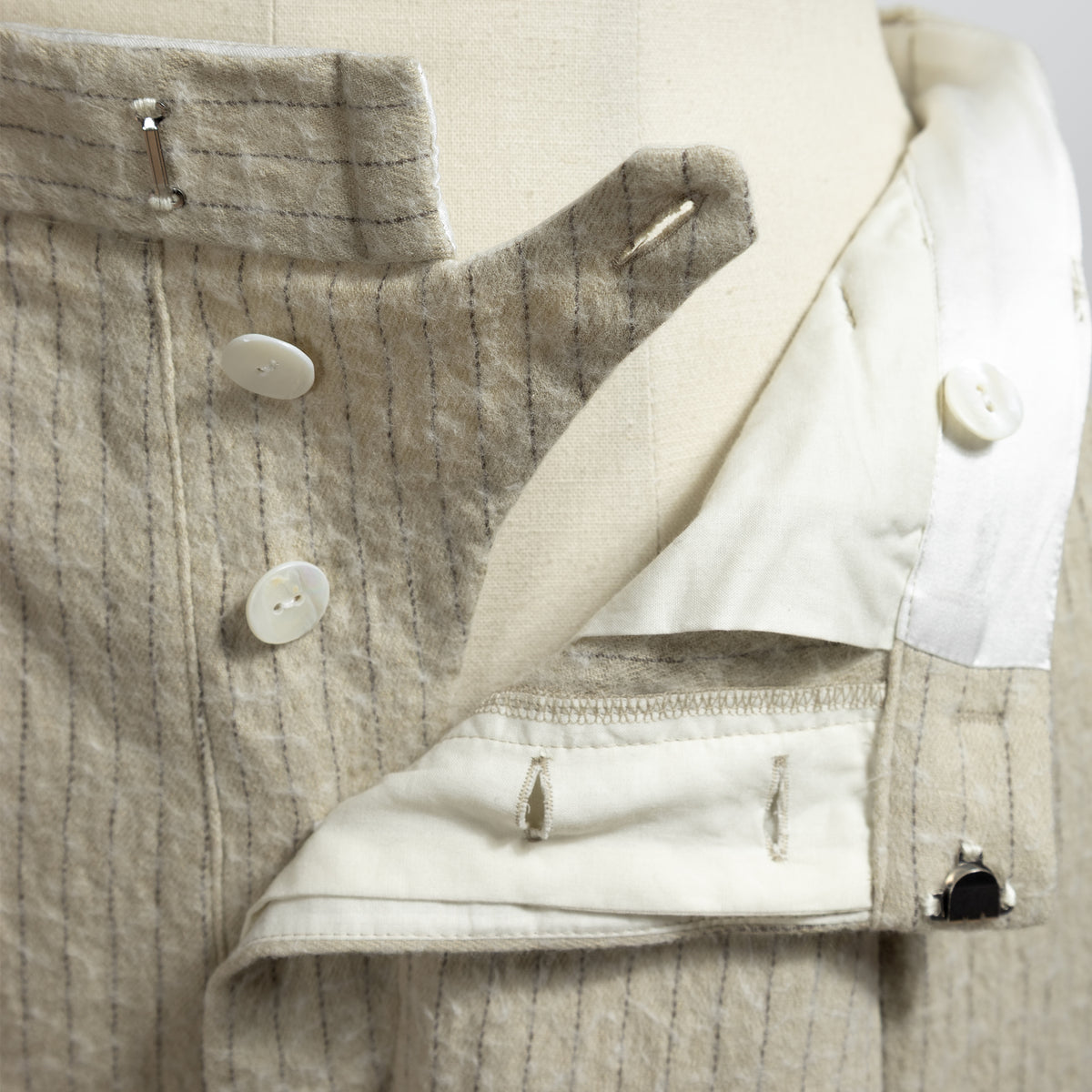 26AW enrica ピンストライプトラウザーズ PANTS163