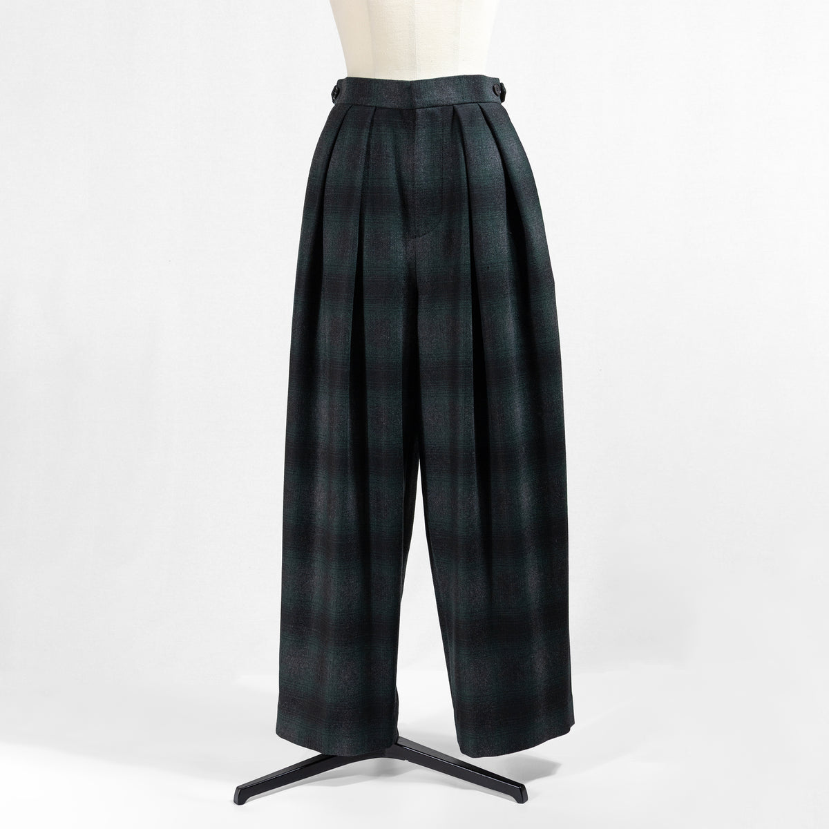 26AW SACRA プレミアム オンブレチェック パンツ 126504114