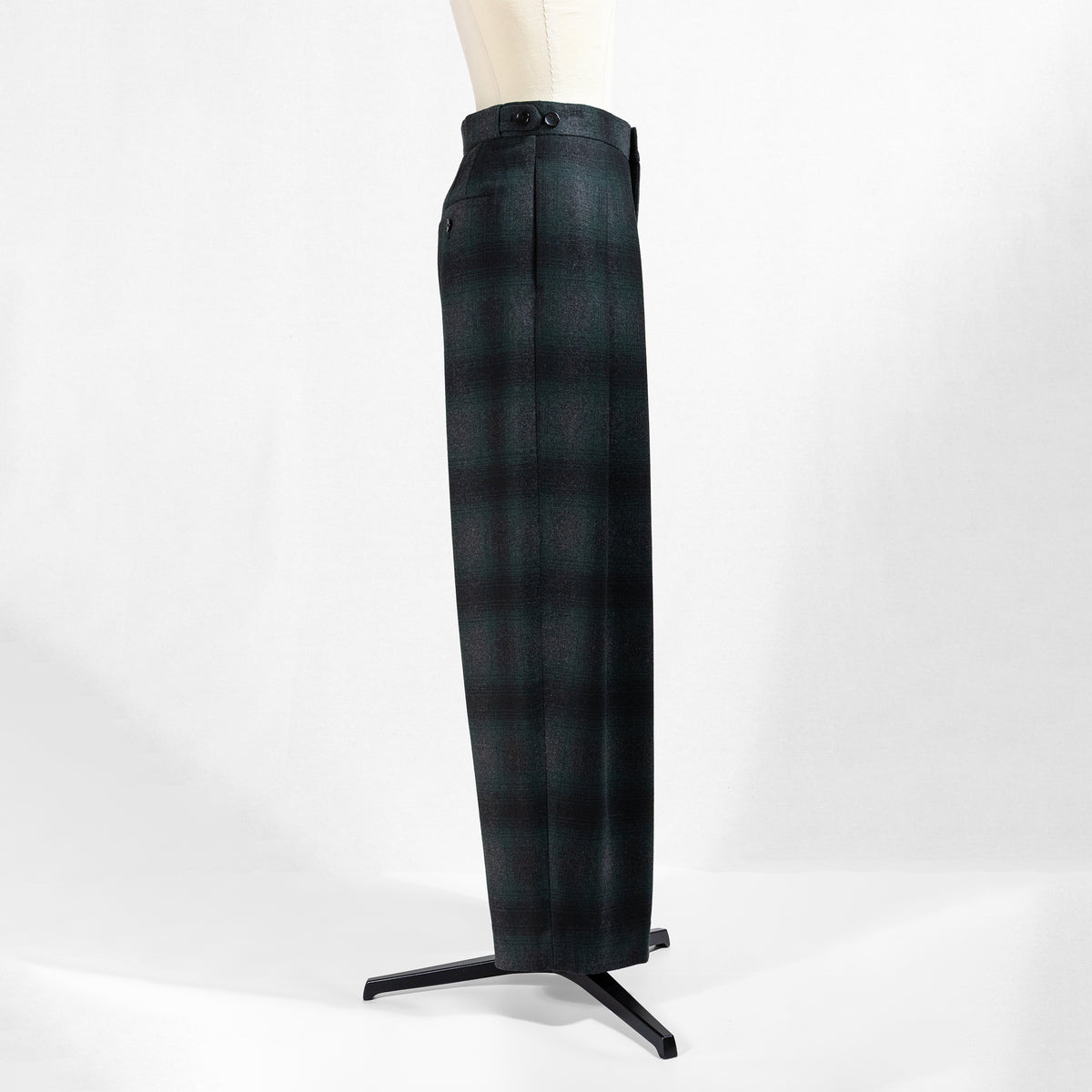 26AW SACRA プレミアム オンブレチェック パンツ 126504114