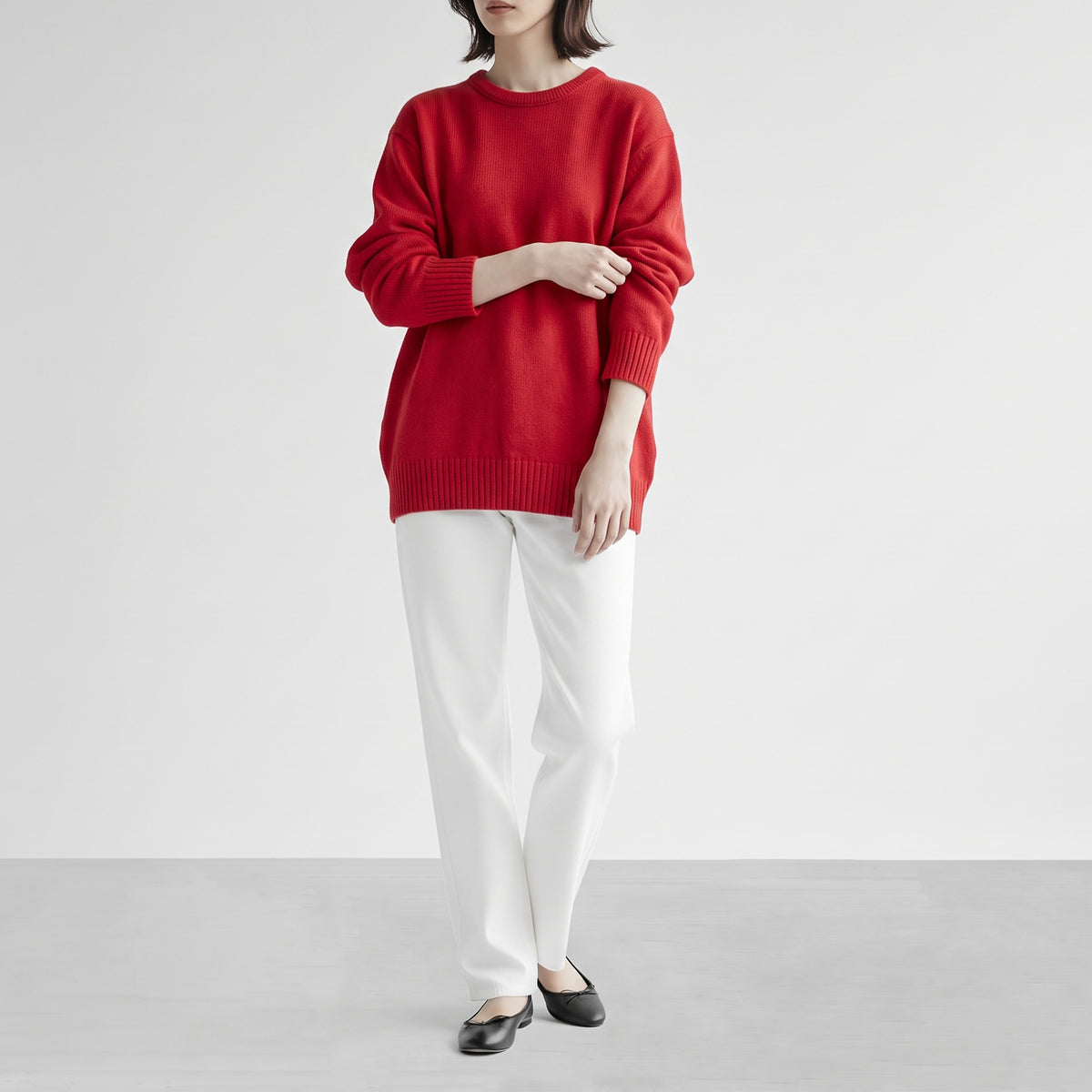 26AW cabane ウールカシミヤ クルーネックセーター