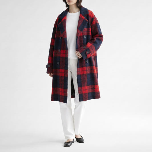 26AW SARAHWEAR バッファローチェック マッキノーコート C60278