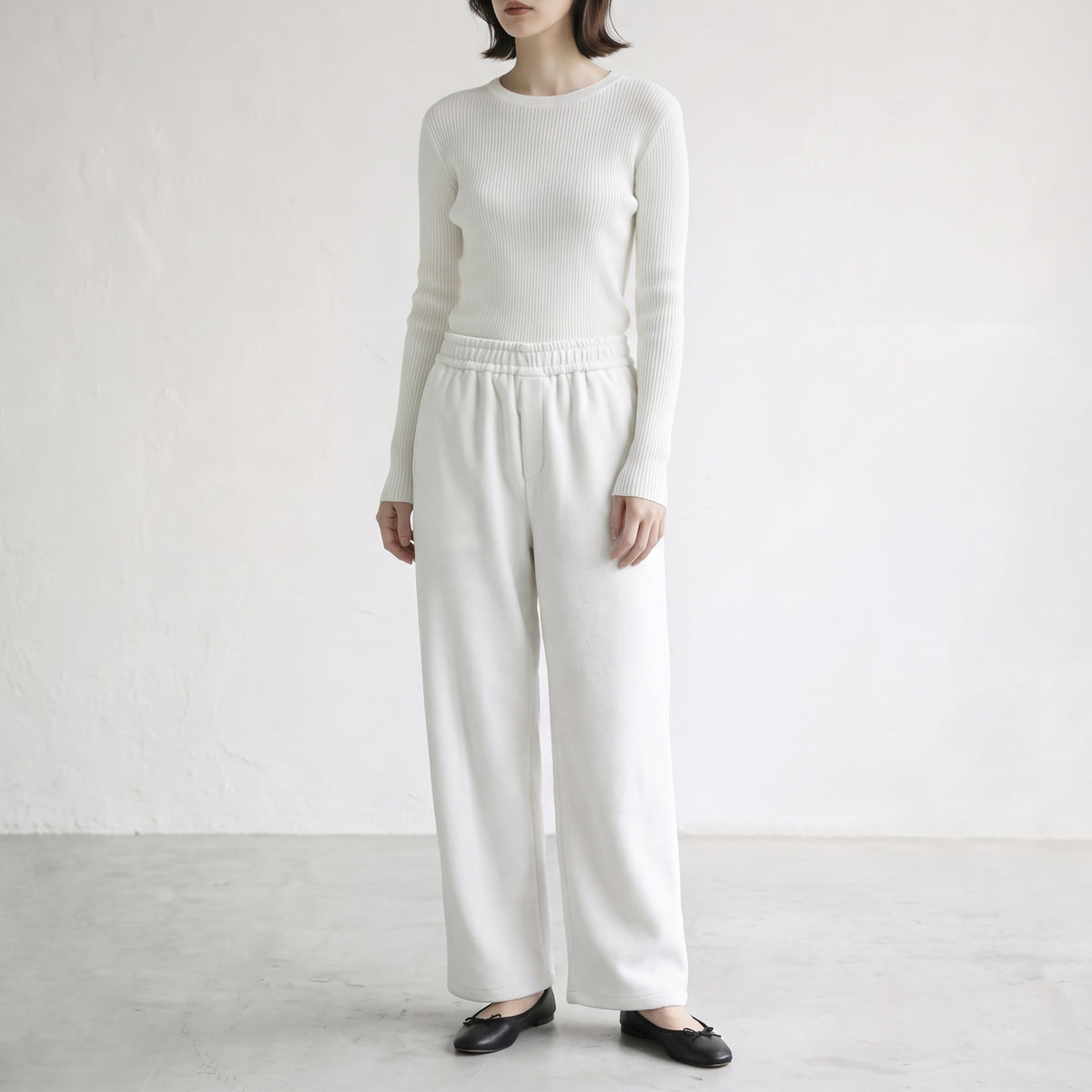 26AW cafune ウールライク ストレッチイージーパンツ 635629