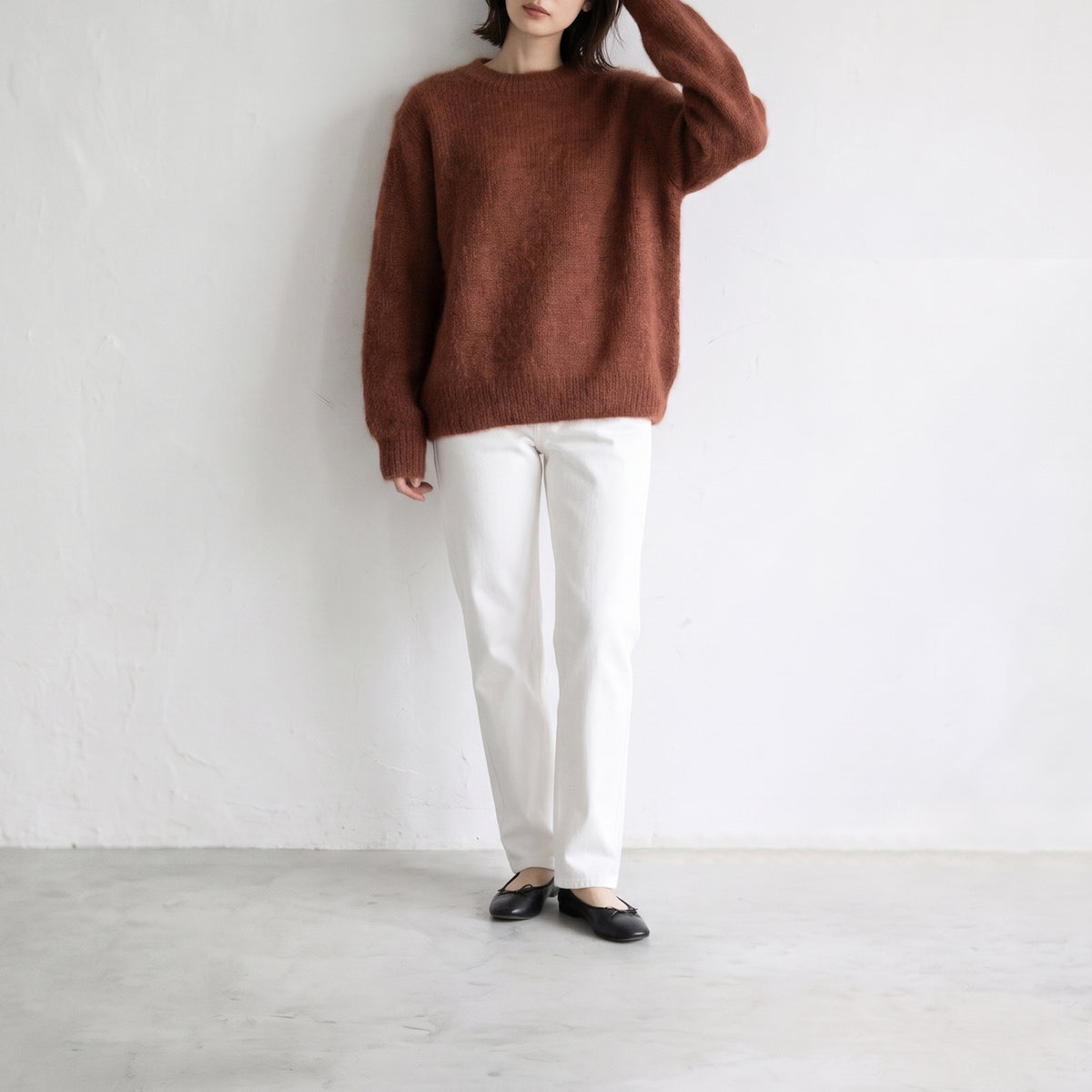 26AW Yonetomi モヘヤウールニットプルオーバー 95-264-034