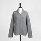 26AW Yonetomi モヘヤウール ニューボーダー ニットブルゾン 95-264-035