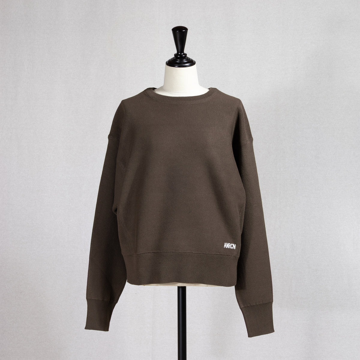 26AW AMERICANA ダブルフェイスミラノリブ クルーネックワイドプルオーバー ACK-001