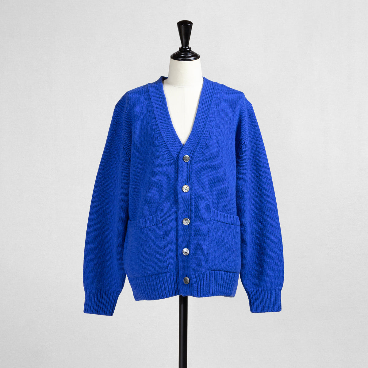 26AW Yonetomi ラムウールコットン ニットカーディガン 95-264-032