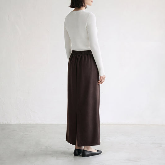 26AW cafune ウール混ストレッチタイトスカート 635633