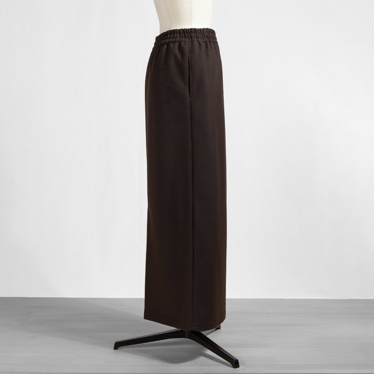 26AW cafune ウール混ストレッチタイトスカート 635633