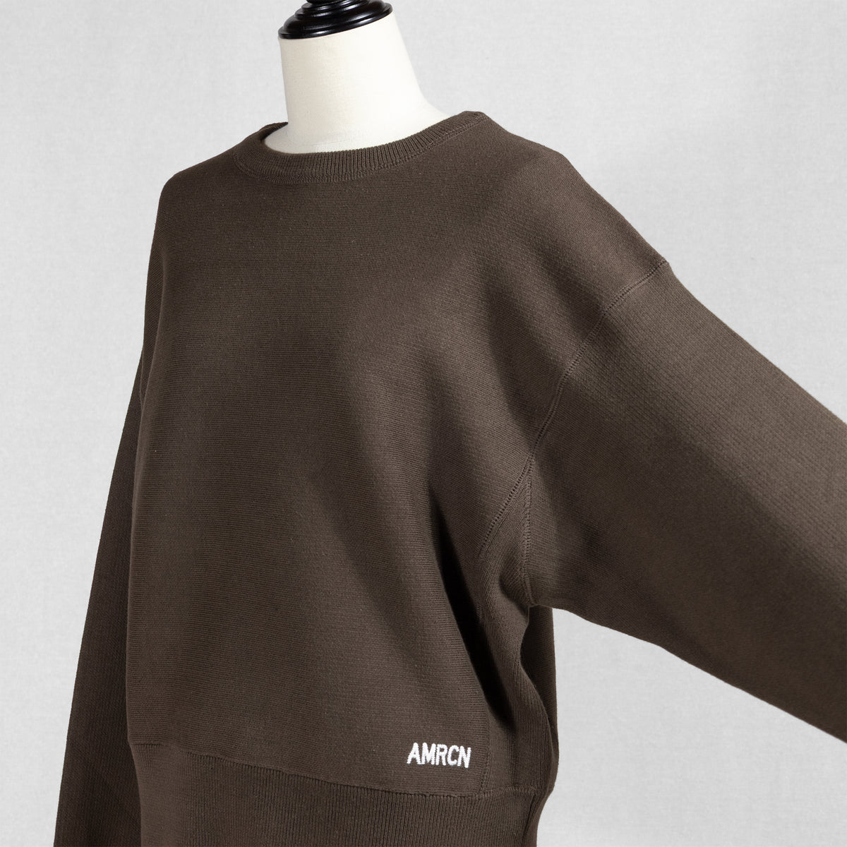 26AW AMERICANA ダブルフェイスミラノリブ クルーネックワイドプルオーバー ACK-001