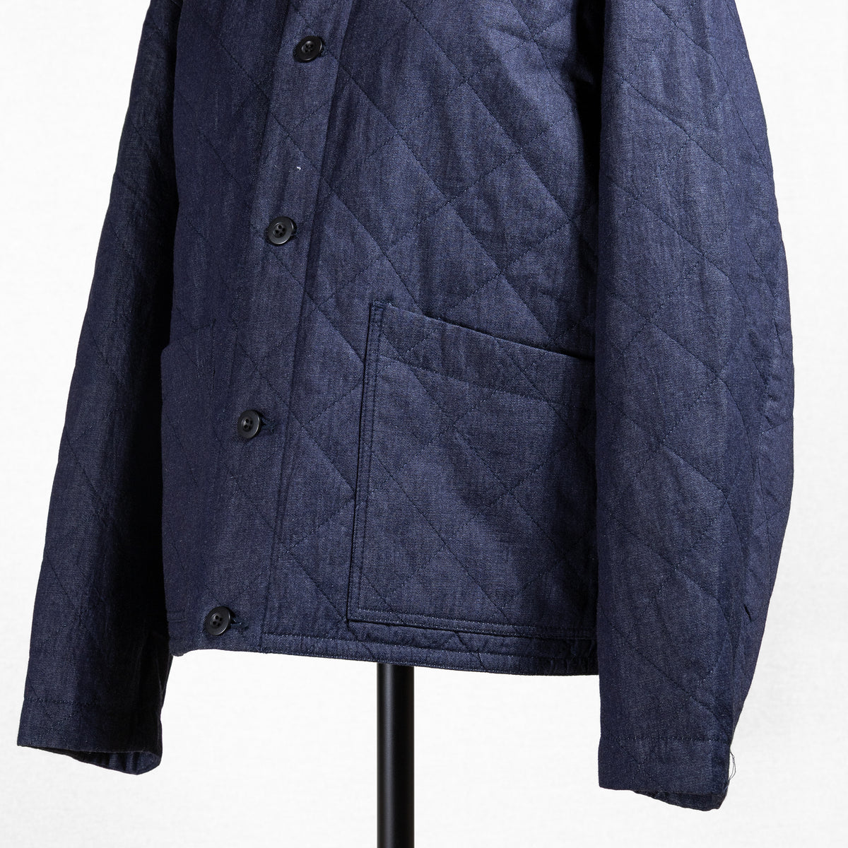 26AW NATURAL LAUNDRY 先染めキルトカバーオールジャケット 7264J-014