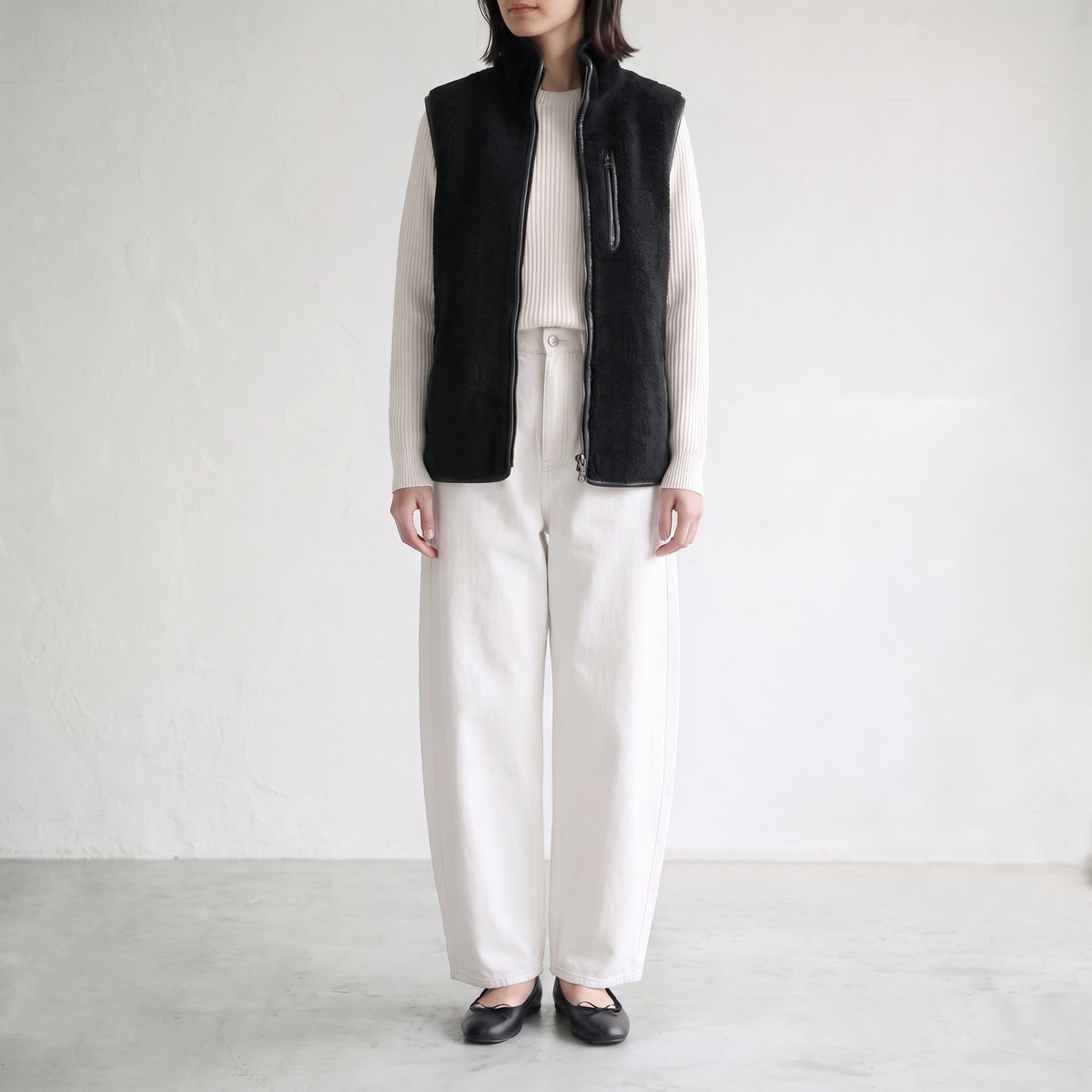 26AW Owen Barry BYRON VEST ムートンベスト