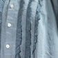 26AW grin コットンリネンキャンブリック×キュプラフリルシャツ 8264T-011