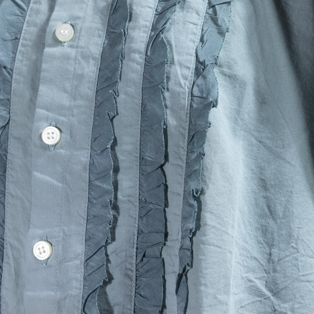 26AW grin コットンリネンキャンブリック×キュプラフリルシャツ 8264T-011