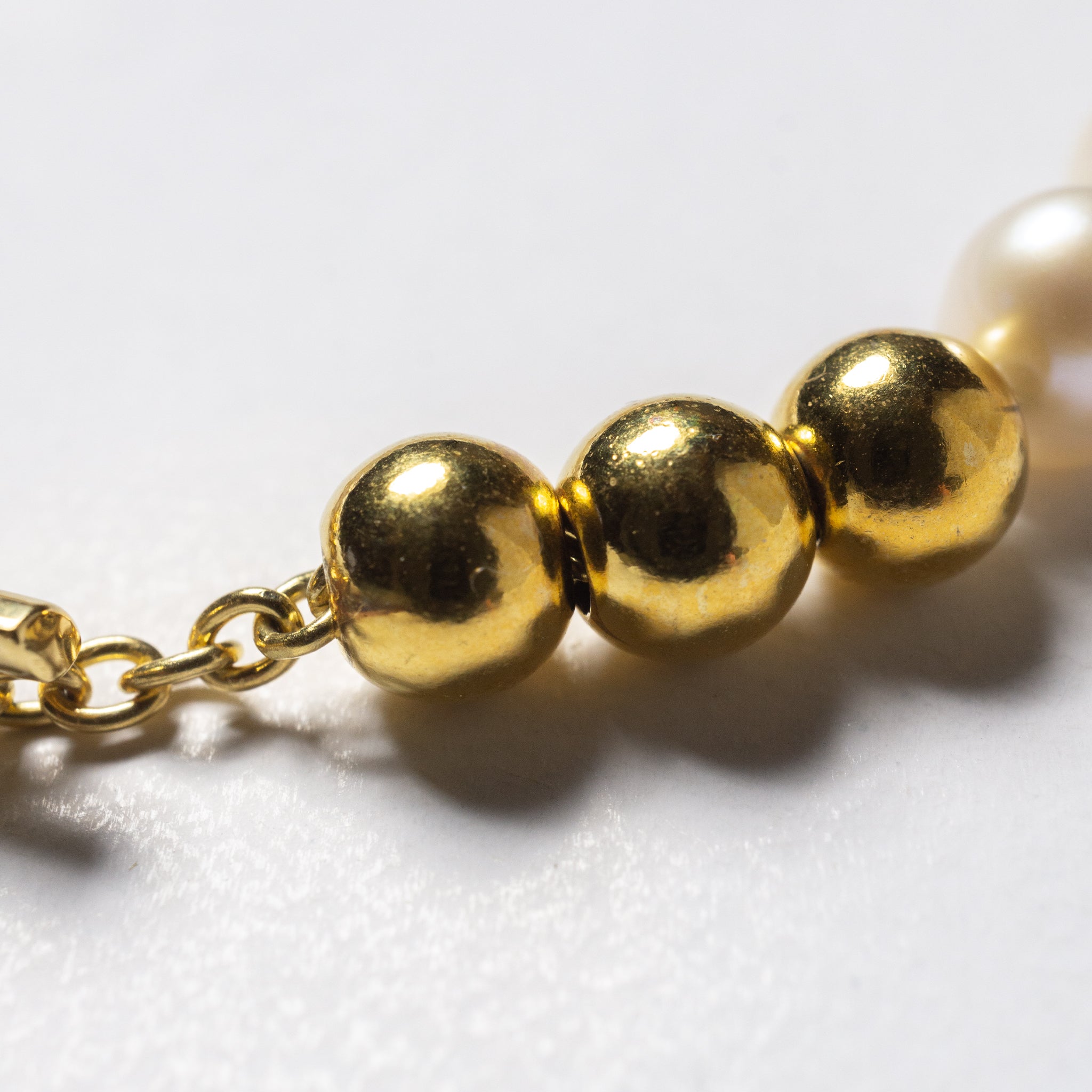 24SS SYMPATHY OF SOUL Style PEARL BEADS T-BAR NECKLACE