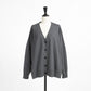 25AW mizuiro ind ハイゲージVネックカーディガン 4-220100