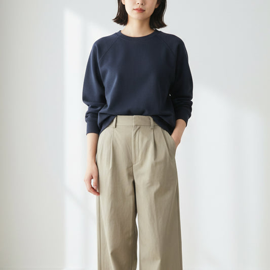 25AW BATONER オールウール裏毛クルーネック BN-25FM-034