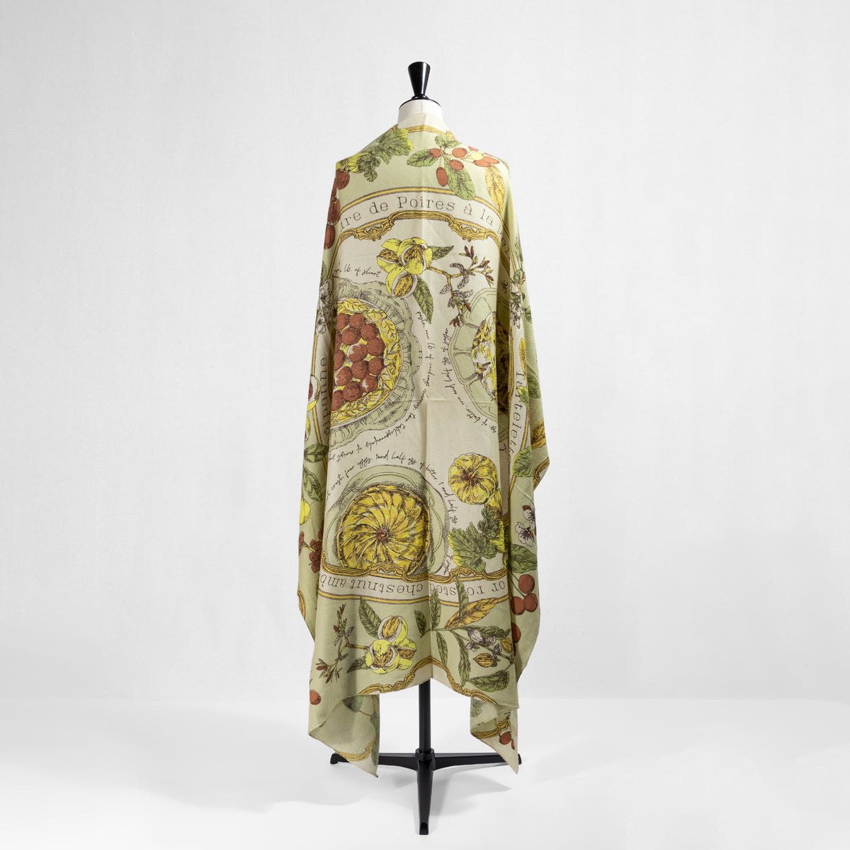 26AW manipuri ウールシルクストール アンティークレシピ 0163333105
