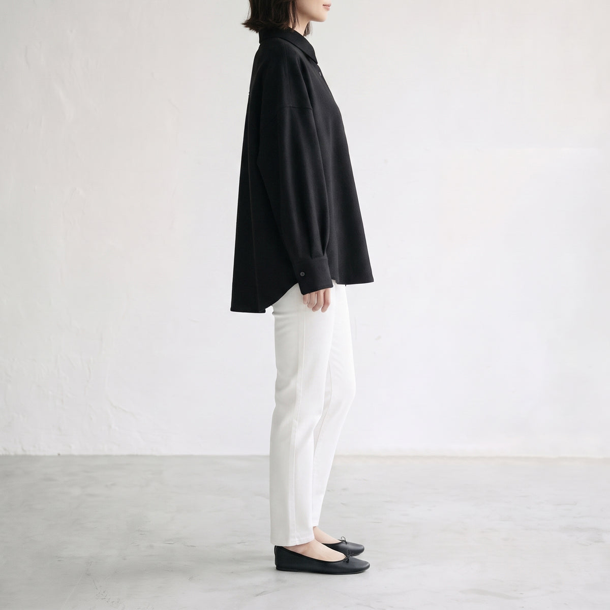 26AW cafune ネルワイドシャツ 645913