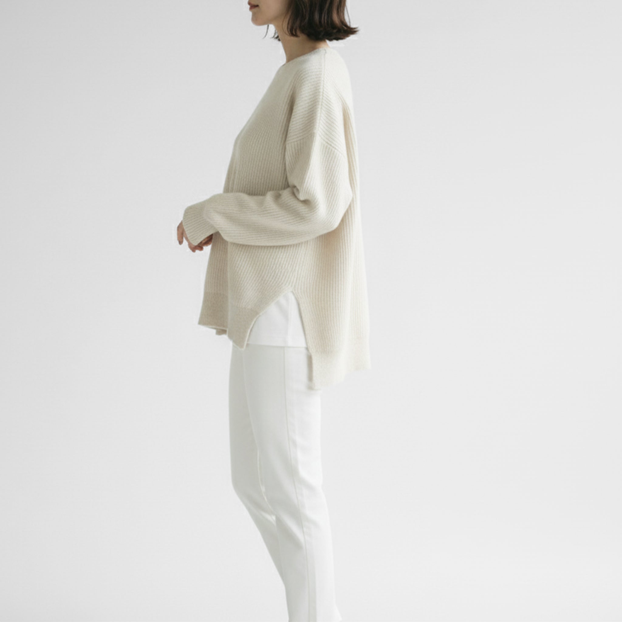 バトナー カシミアフォックスクルーネックニット BATONER MEN / CASHMERE FOX CREW NECK バトナー正規取扱店 通販