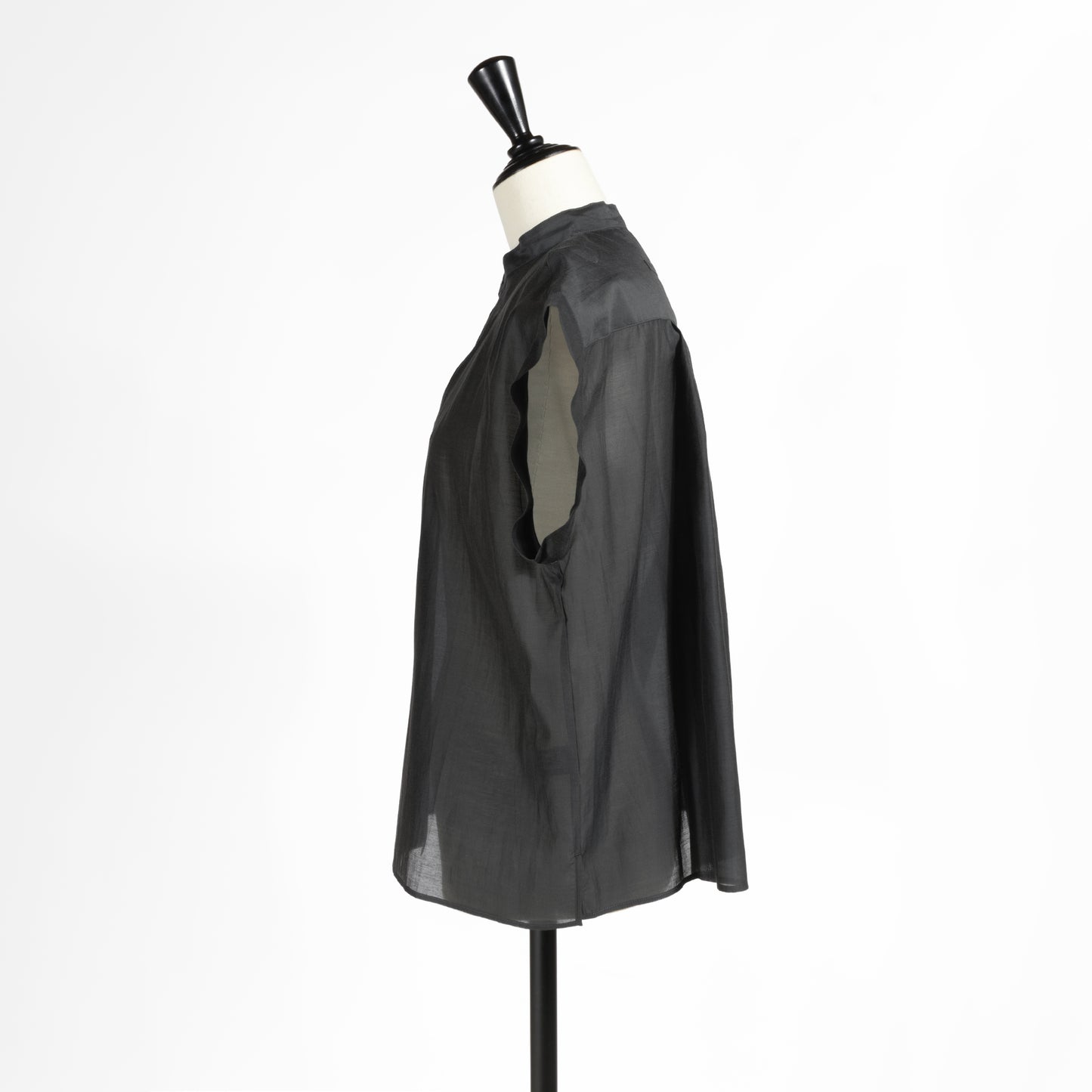 26SS TICCA コットンシルク フレンチシャツブラウス TBFS-111