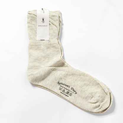 24SS Agitations Diary ORGANIC COTTON SOCKS