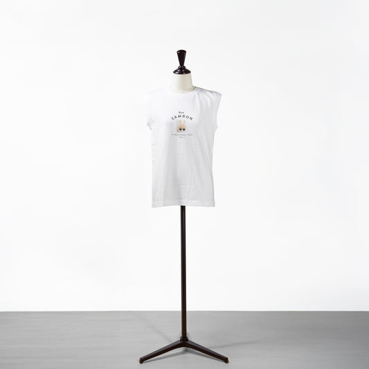 25SS ANGE IN DISGUISE プリントノースリーブTシャツ Rue CAMBON
