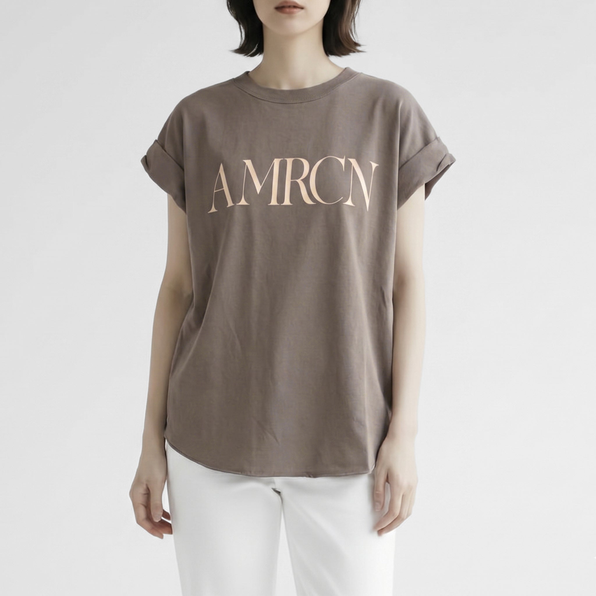 Americana カレッジTシャツ◆ブラック AMERICANA（アメリカーナ） tシャツ Tシャツ カレッジロゴプリント