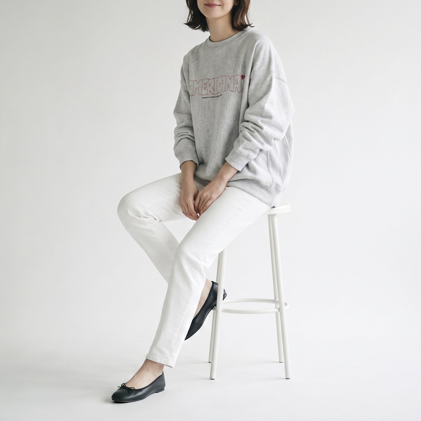26AW AMERICANA リバースウィーブ ロゴプリント ロングスリーブTシャツ BRF-844A