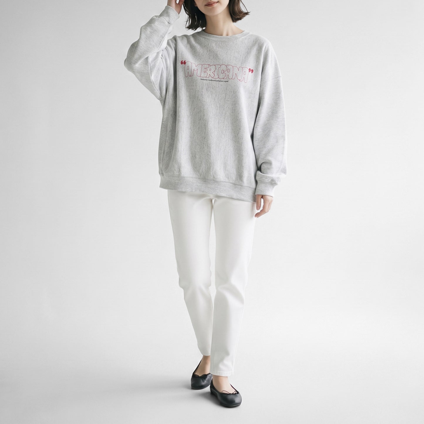 26AW AMERICANA リバースウィーブ ロゴプリント ロングスリーブTシャツ BRF-844A