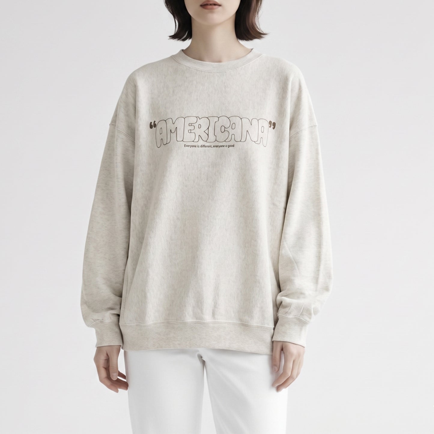 26AW AMERICANA リバースウィーブ ロゴプリント ロングスリーブTシャツ BRF-844A