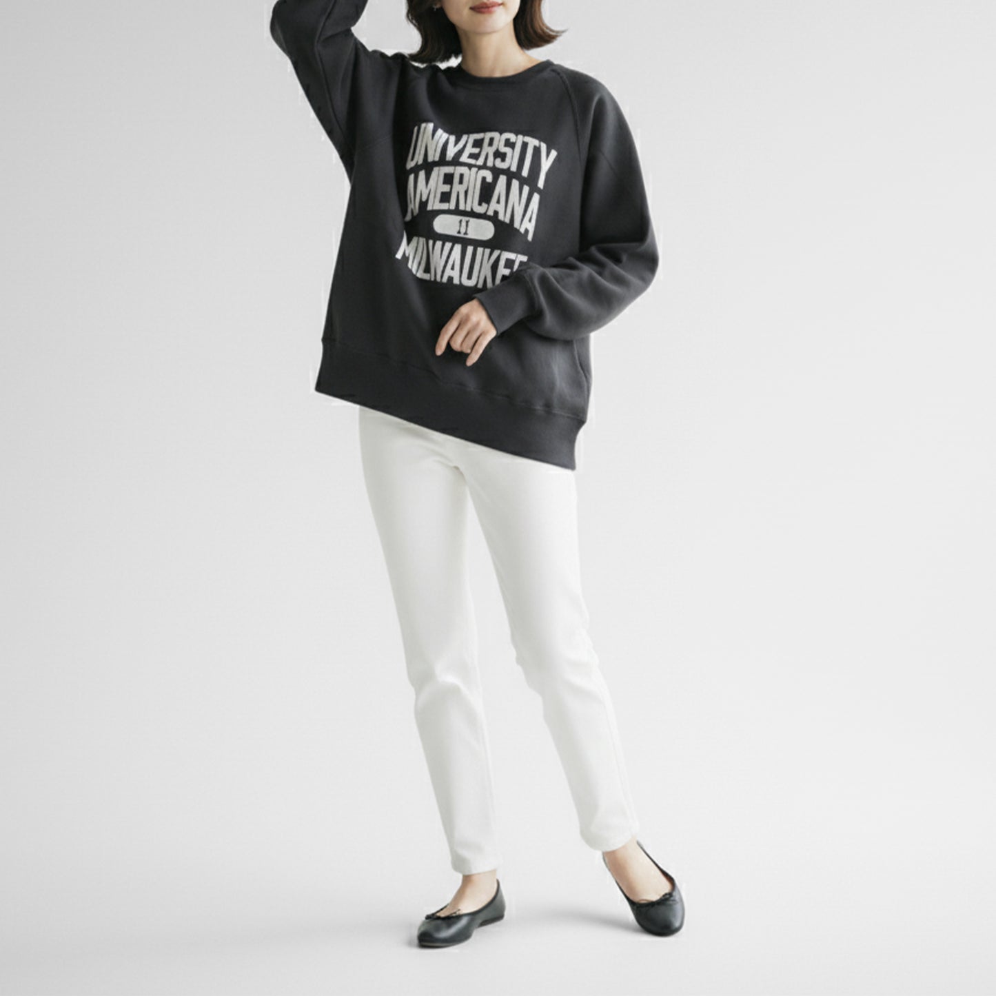 25AW AMERICANA ボリュームスリーブ クルースウェット BRF-797A/2