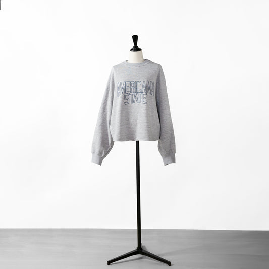 24AW AMERICANA 14G URAKE CROPPED WIDE SWEAT AMERICANA STATE