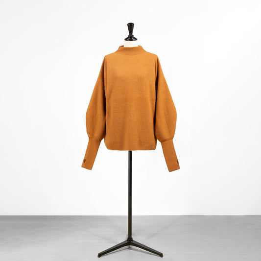 BATONER カシミヤフォックス フィンガーホール ビッグモックネック BN-22FL-043