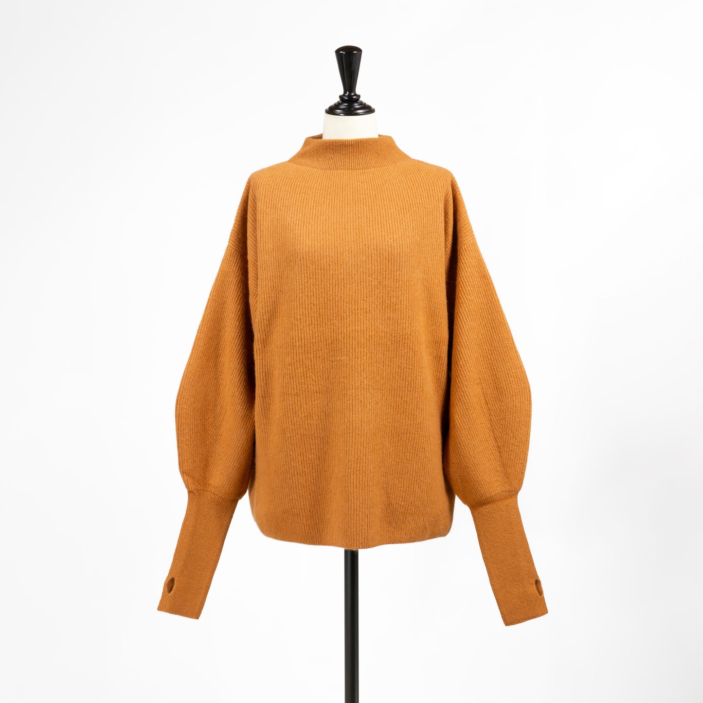 BATONER カシミヤフォックス フィンガーホール ビッグモックネック BN-22FL-043