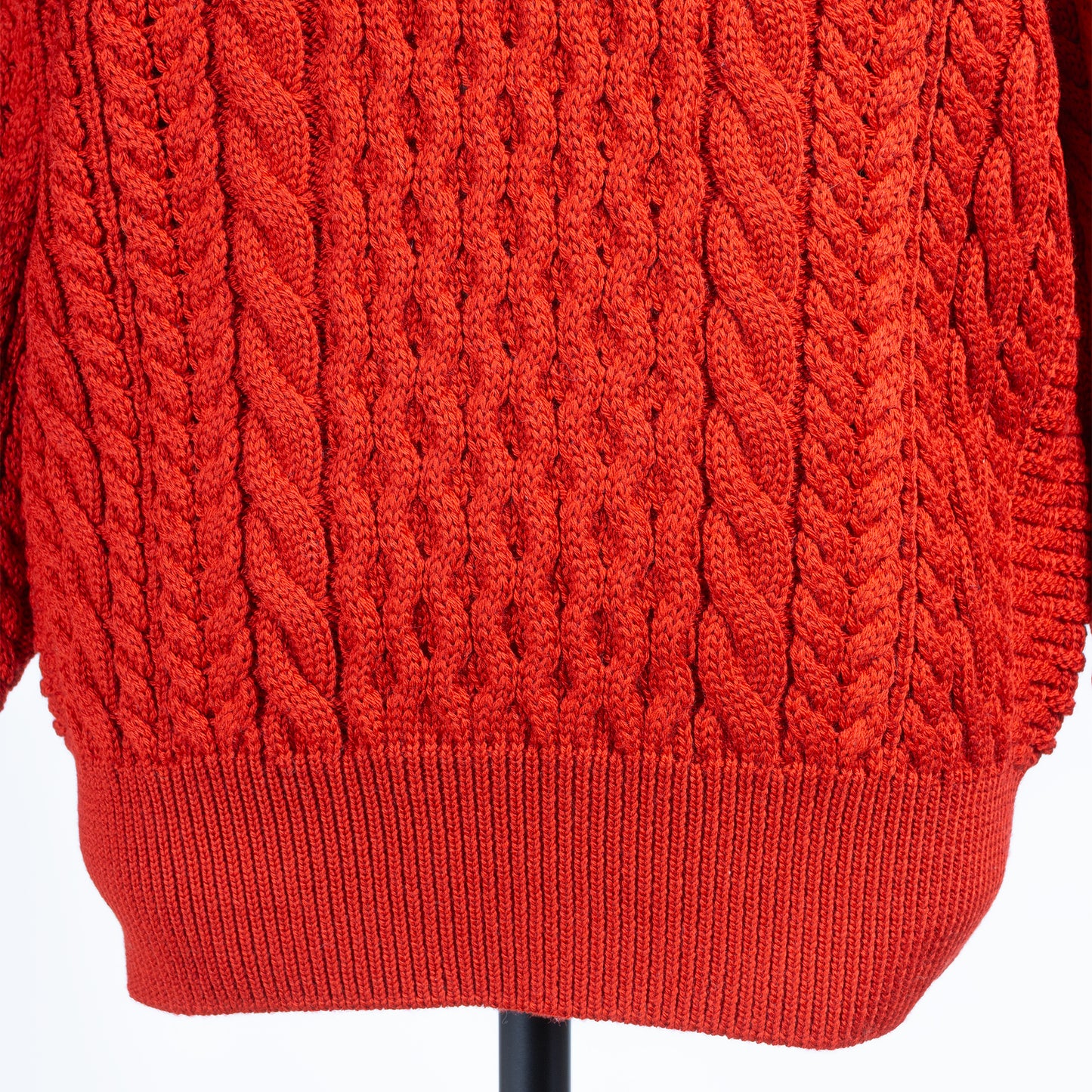 BATONER ソリッドウール アランクルーネック