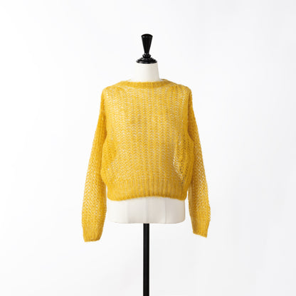 24AW BATONER FLUFFY MOHAIR CREW NECK