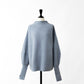 24AW BATONER  CASHMERE FOX BOAT NECK FINGERHOLL