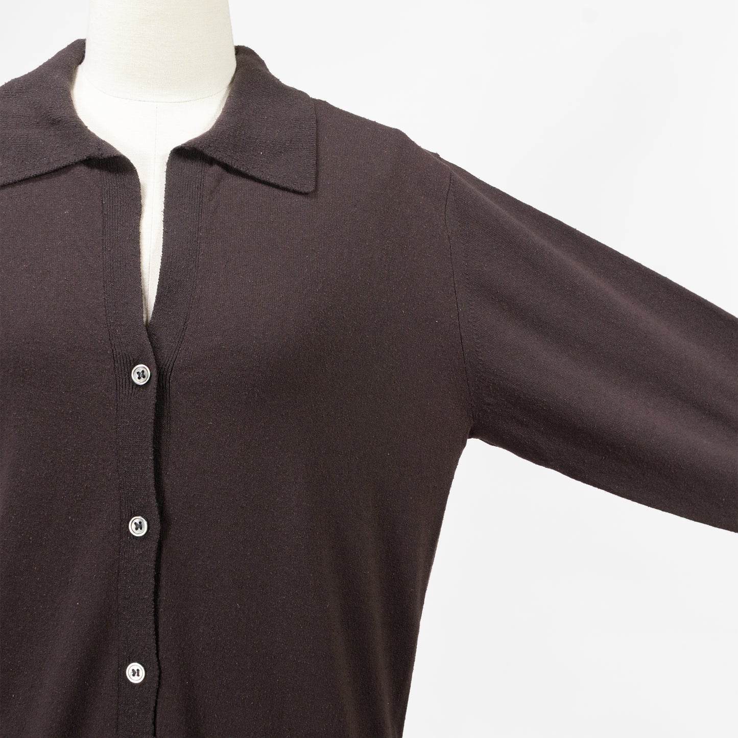 26SS BATONER リバイバルソフトシルク ポロカーディガン BN-26SL-034