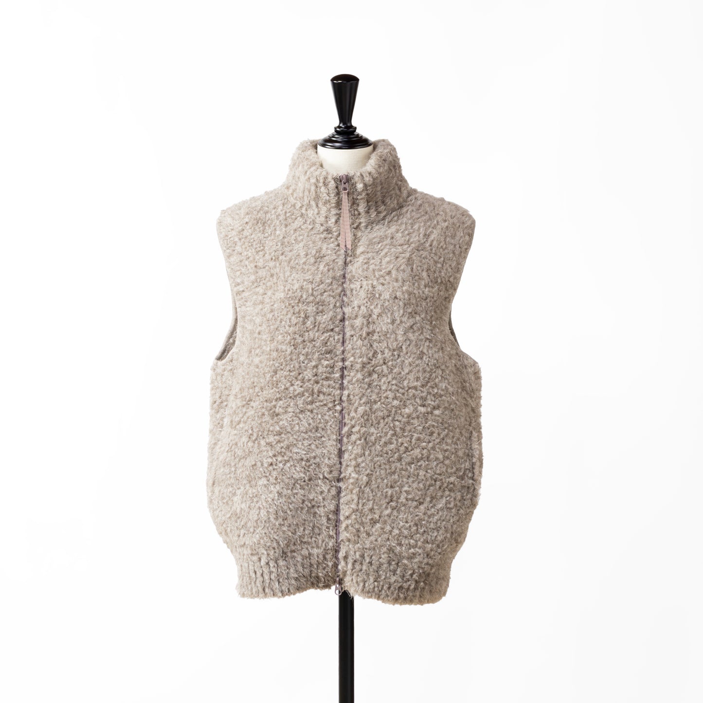 24AW BATONER MEN SHETLAND BOA KNIT VEST