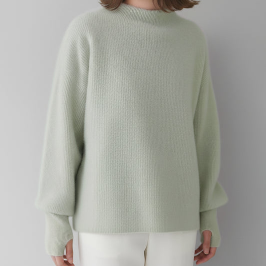 25AW BATONER カシミヤフォックス フィンガーホール ボートネック BN-25FL-041