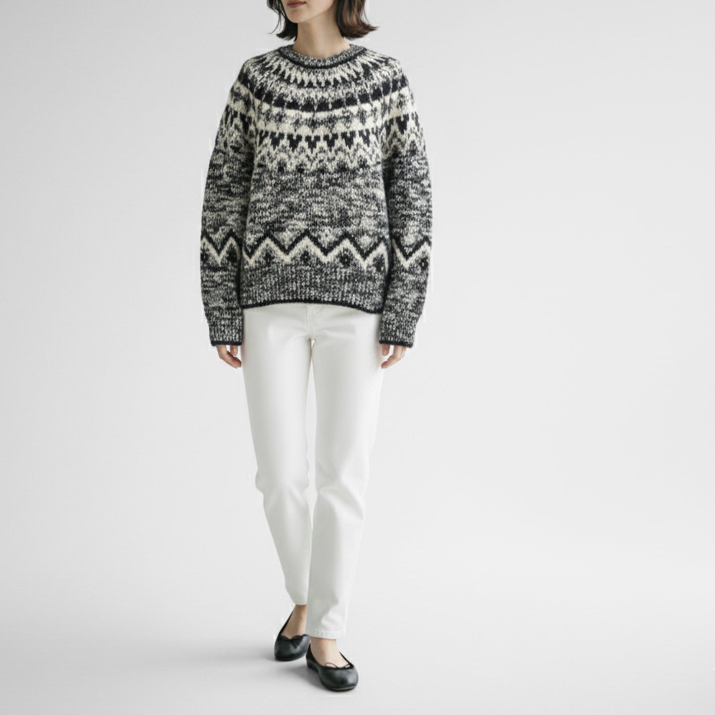 25AW BATONER モヘアノルディッククルーネック BN-25FL-049