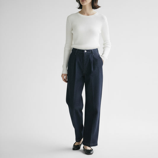 26SS BATONER ワンタックデニムトラウザーズ ワンウォッシュ BN-EY-002