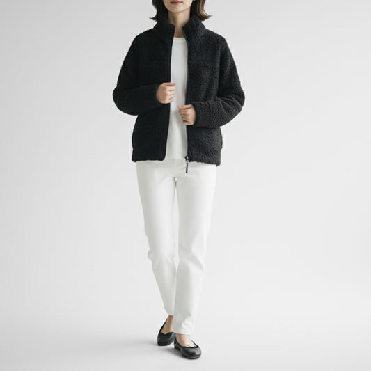 BATONER シェットランドボア ジップアップブルゾン BN-24FL-058