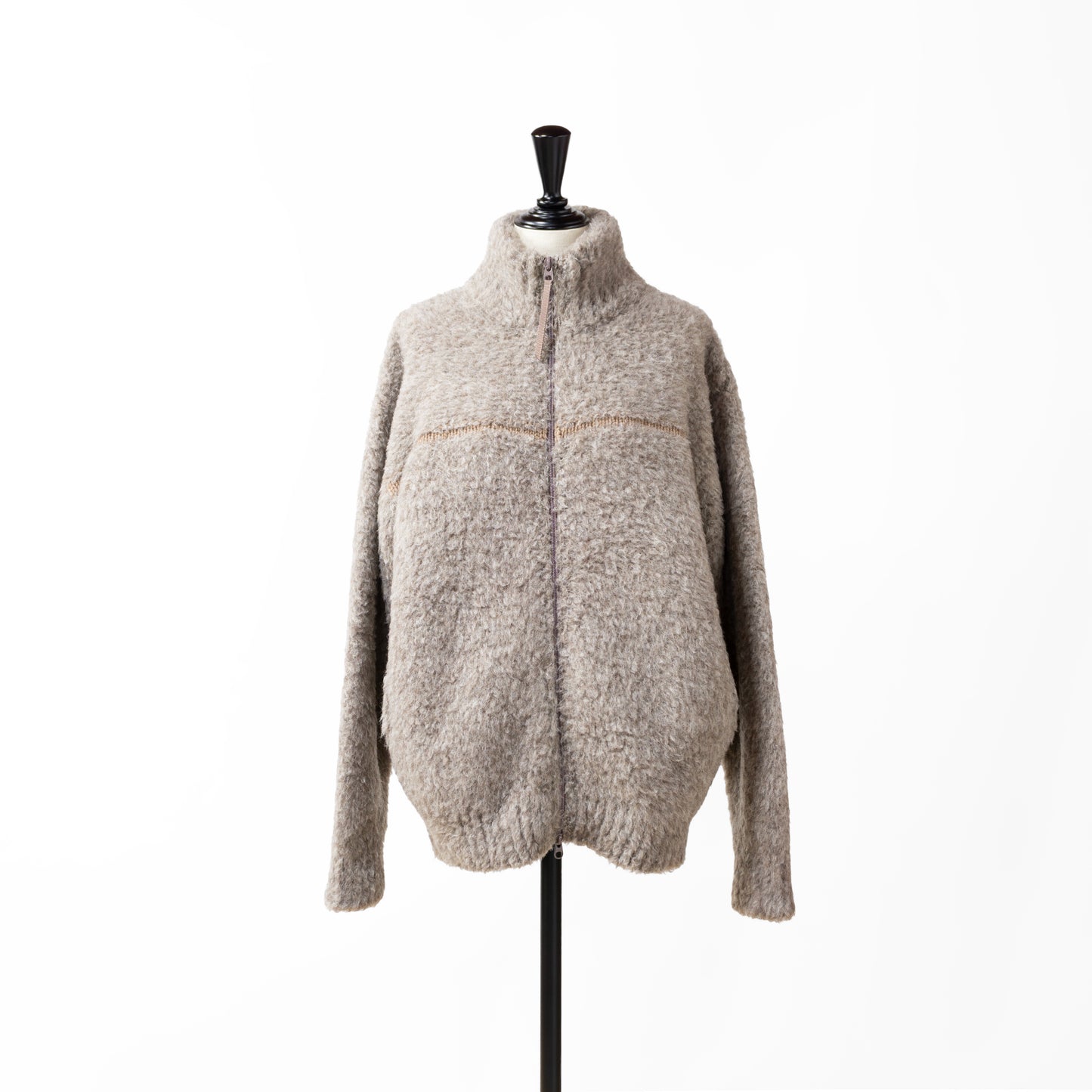 24AW BATONER MEN SHETLAND BOA KNIT BLOUSON