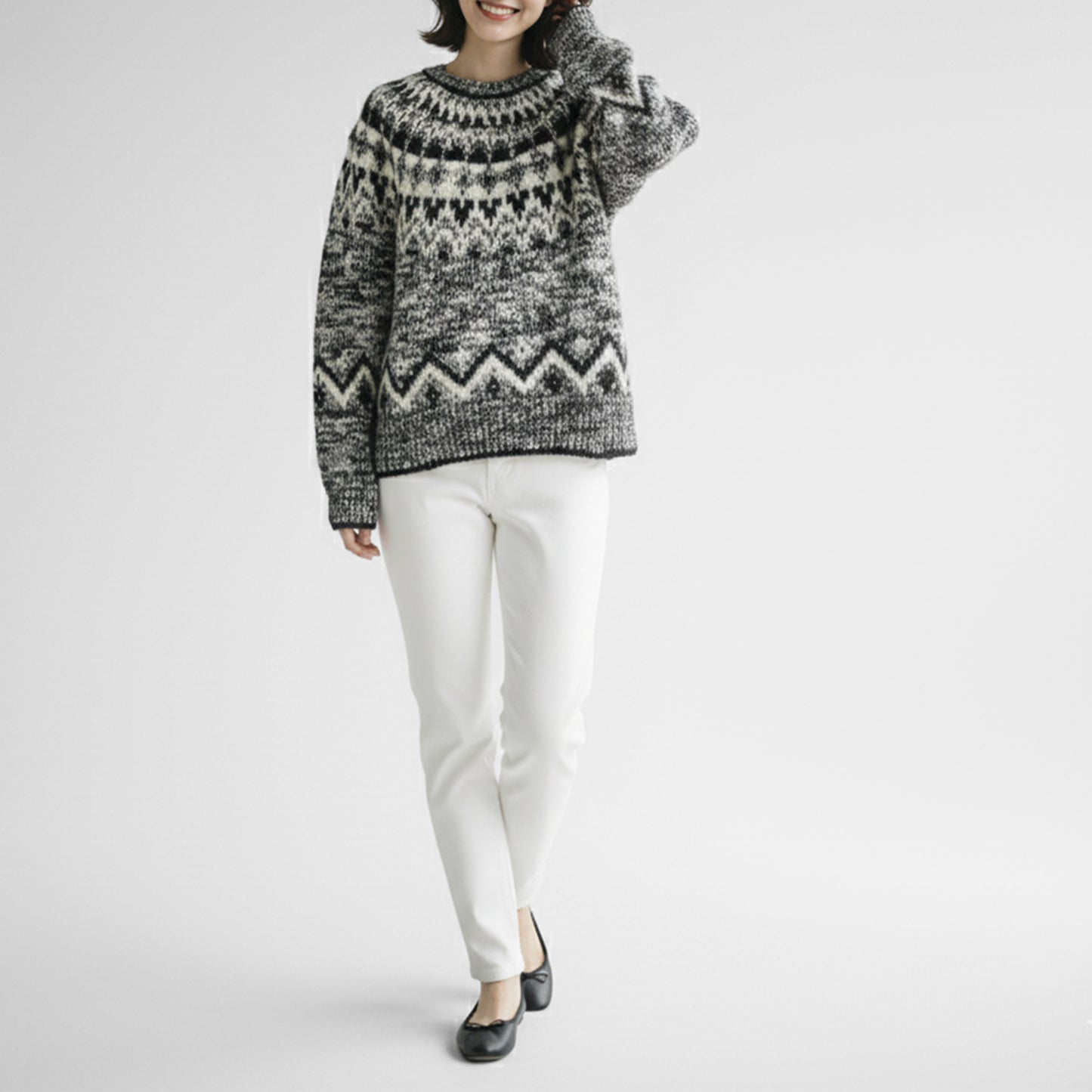 25AW BATONER モヘアノルディッククルーネック BN-25FL-049